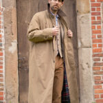 Men&#039;s coat &#039;&#039;Bonchester&#039;&#039; with raglan sleeves in dark sand