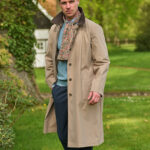 Classic men&#039;s coat &#039;&#039;Finchester&#039;&#039; in dark sand