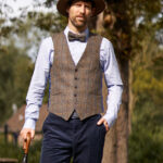 Tailor - Harris Tweed Weste in Fischgrat