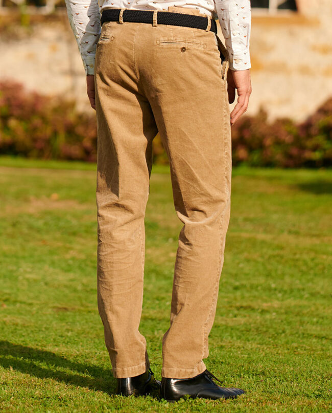 Mr. Bradley - Corduroy trousers in beige