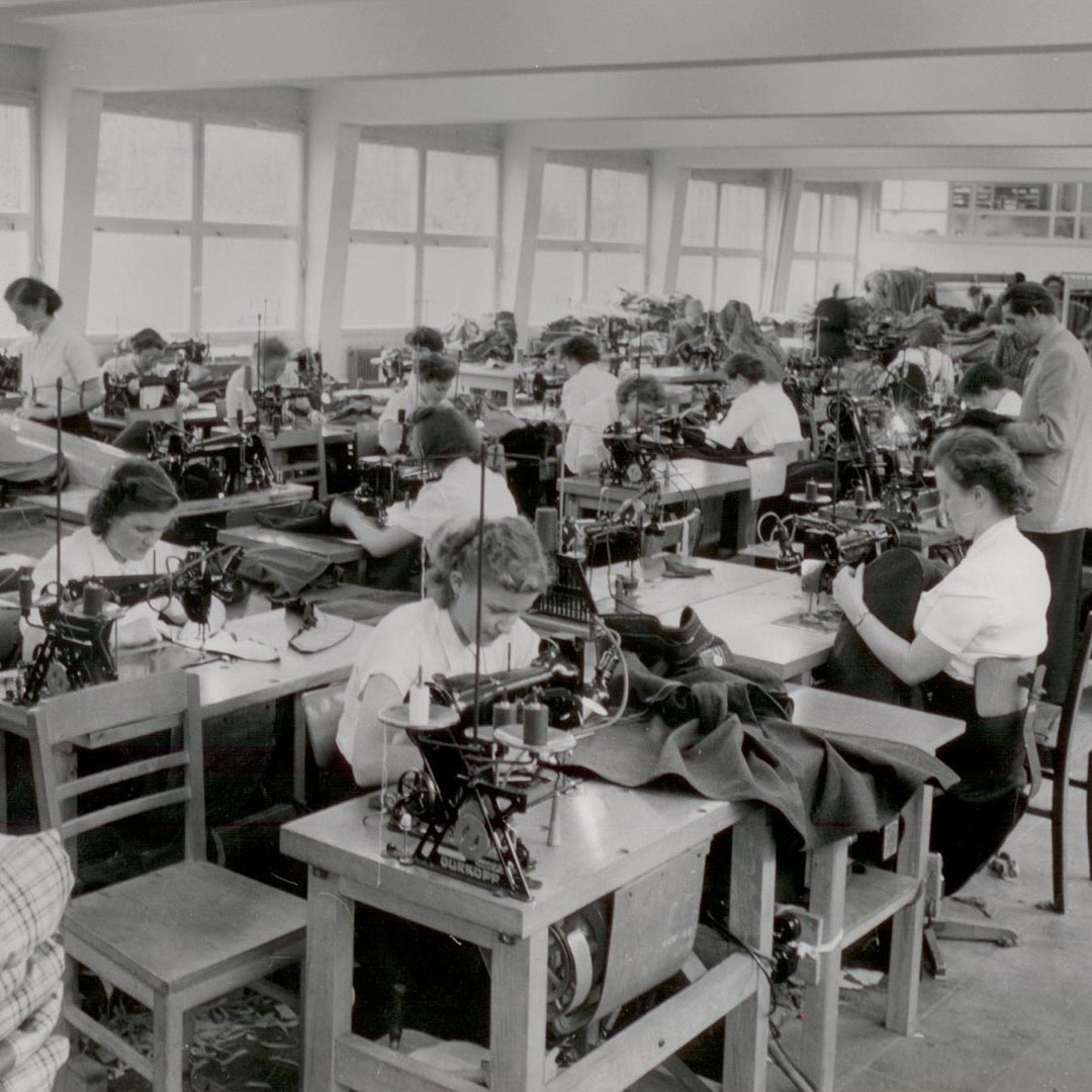 Schneiderei Betrieb 1960