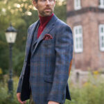 Harris Tweed jacket &#039;&#039;London&#039;&#039; in multi-blue tweed