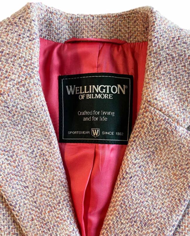 Harris Tweed Blazer ''Ami'', rosé Tweed I Wellington of Bilmore