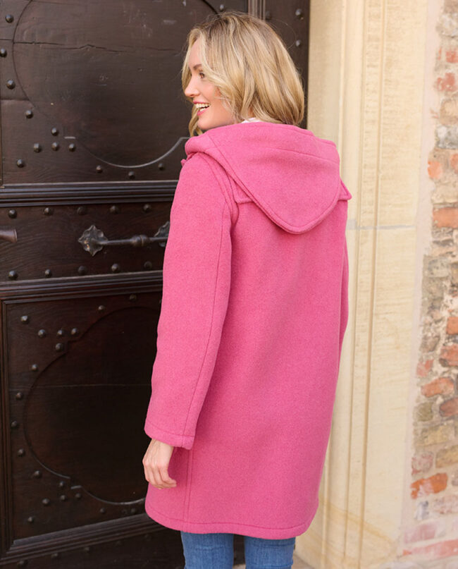 Ladies Duffle - Duffle coat for women, pink I Wellington of Bilmore