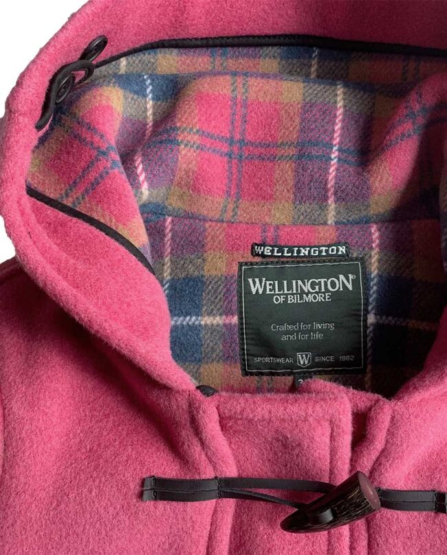 Ladies Duffle - Duffle coat for women, pink I Wellington of Bilmore