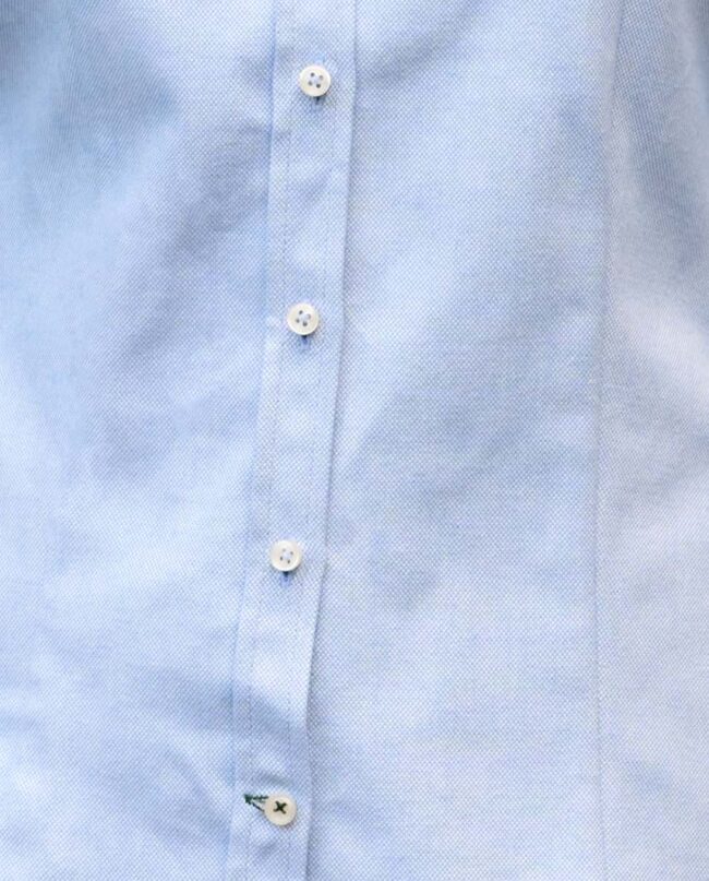 Stella - Women's blouse with button down collar, in light blue I Wellington of Bilmore