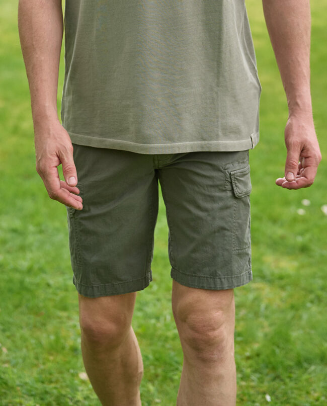 Mr. Mane - casual men's cargo shorts, khaki I Wellington of Bilmore