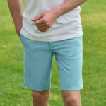 Fine men&#039;s Bermuda shorts &#039;&#039;Mr. Koke&#039;&#039; in aqua