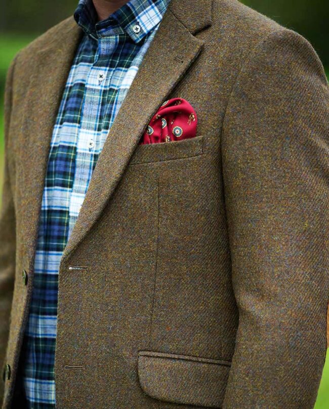 London-Harris tweed jacket, Tweed Shadow I Wellington of Bilmore