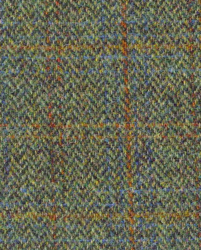 Fabric 530-olive-blue Overchek I Wellington of Bilmore