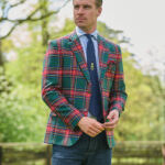 Men&#039;s jacket &#039;&#039;London&#039;&#039; made of virgin wool in Royal Stewart Check