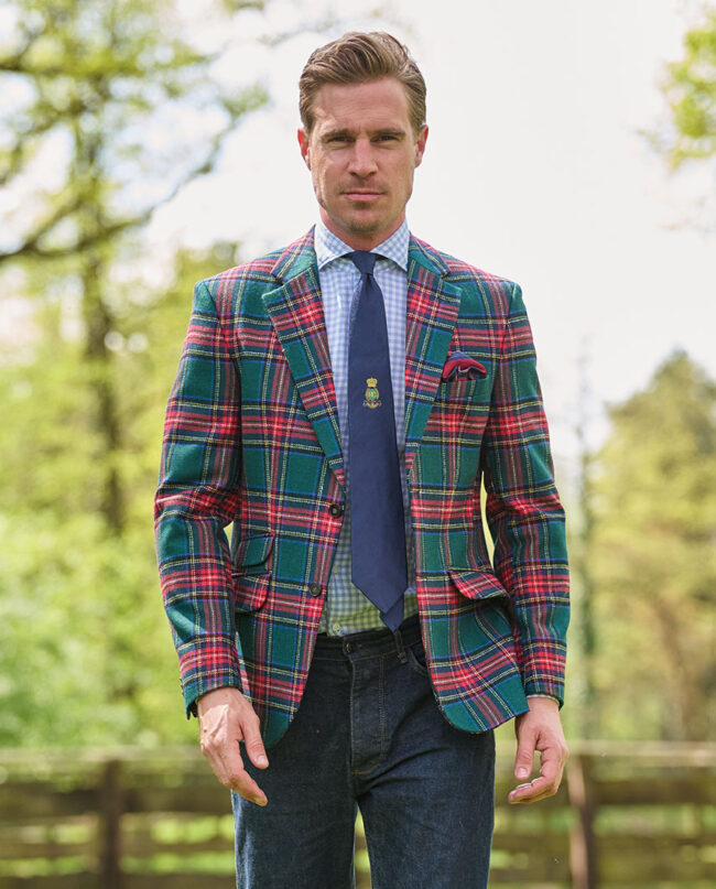 Men&#039;s jacket &#039;&#039;London&#039;&#039; in Royal Stewart Check I Wellington of Bilmore