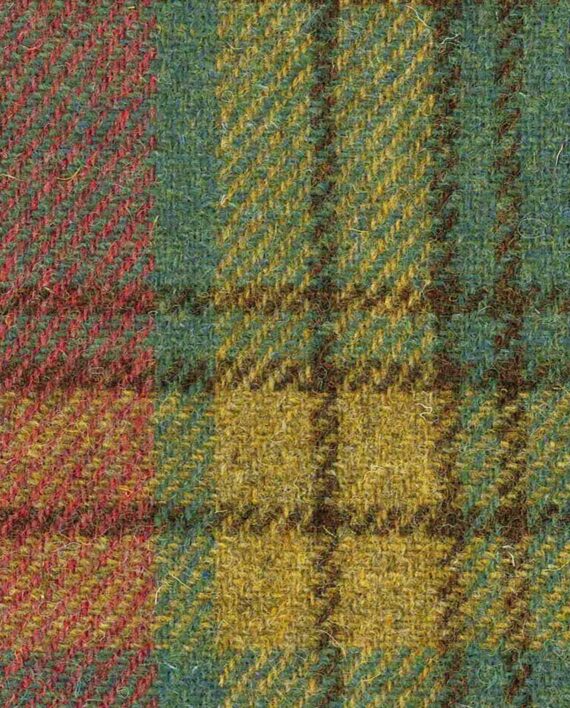 Harris Tweed Stoff 568-colorful tartan I Wellington of Bilmore