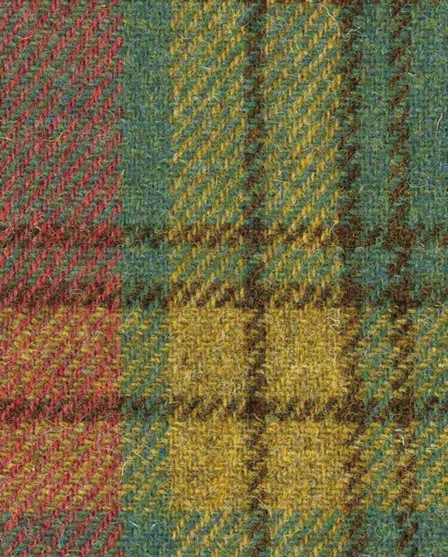 Harris Tweed fabric 568-colorful tartan I Wellington of Bilmore