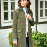 Women&#039;s coat &#039;&#039;Marly&#039;&#039; in multi color Herringbone from MAGEE Tweed