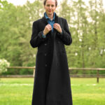 Mantel ''Dorry'' aus feinster Woll-Kaschmir-Qualität in schwarz