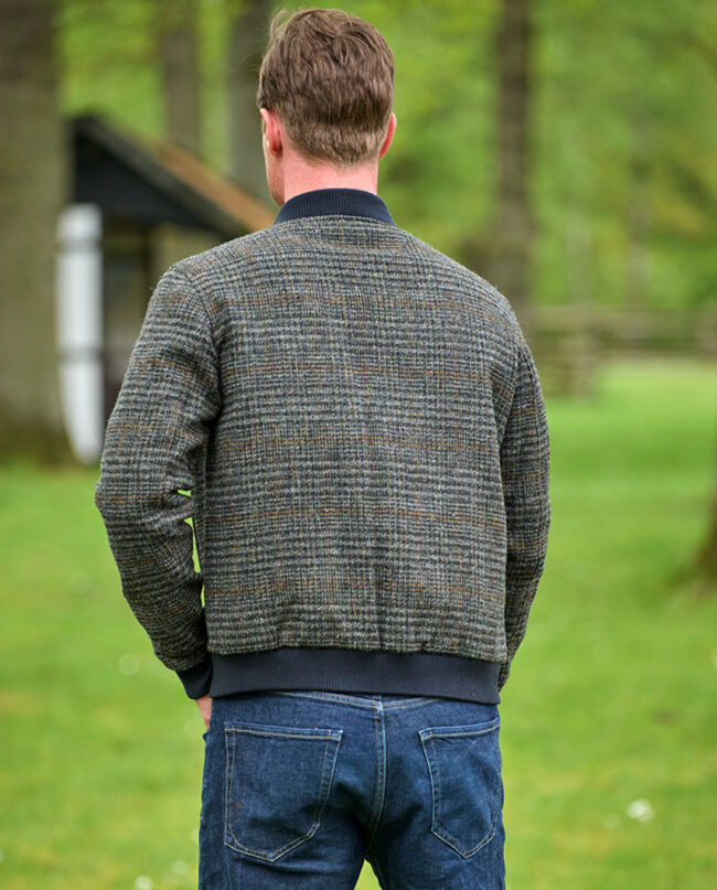 Men's blouson ''Lumber'', in check tweed, Wellington of Bilmore