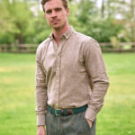 Button down shirt &#039;&#039;Steward&#039;&#039; in light cotton flannel