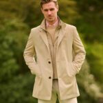 Men&#039;s short coat &#039;&#039;Beeford&#039;&#039; with vest insert in beige