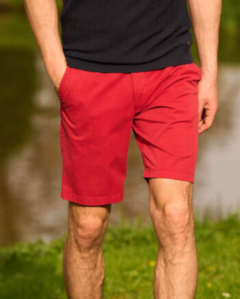 Mr. Koke - fine men's Bermuda shorts, red I Wellington of Bilmore